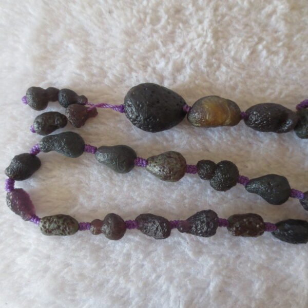 gobi agate raw stone necklace – authentic desert gem jewelry (n667)