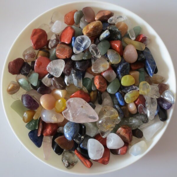 assorted natural polished crystal chips bulk healing gemstones for crafts, decor & meditation (p21) (copy)