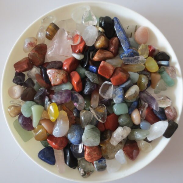 assorted natural polished crystal chips bulk healing gemstones for crafts, decor & meditation (p21) (copy)