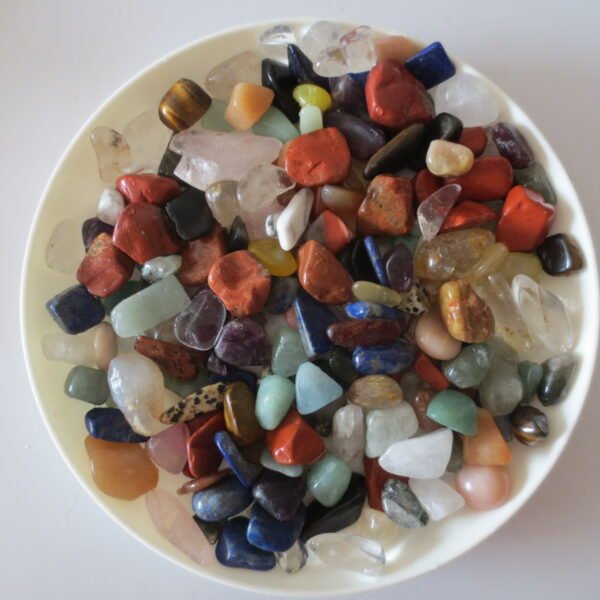 assorted natural polished crystal chips bulk healing gemstones for crafts, decor & meditation (p21) (copy)