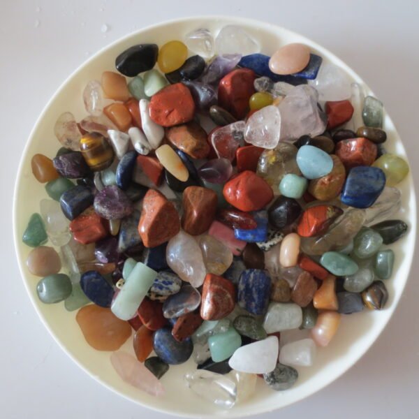 assorted natural polished crystal chips bulk healing gemstones for crafts, decor & meditation (p21) (copy)