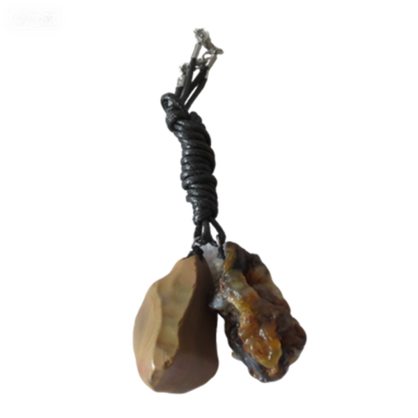 a115 natural desert gobi agate pendant