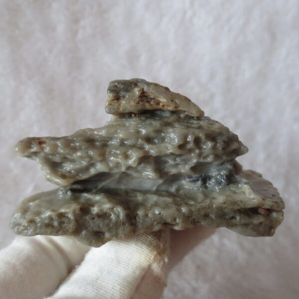 mountain shaped gobi wind carved layered agate natural rough stone specimen (v01) (copy)