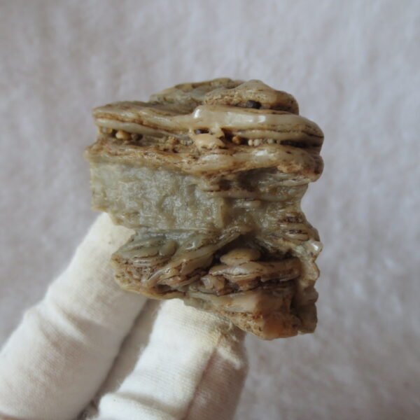 mountain shaped gobi wind carved layered agate natural rough stone specimen (v02) (copy)