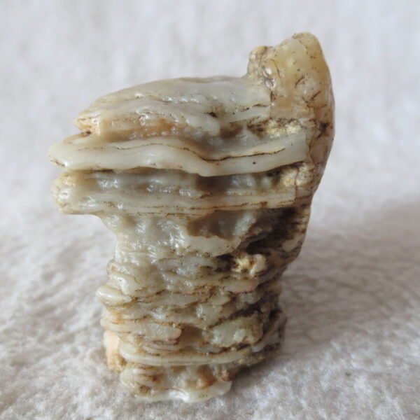 mountain shaped gobi wind carved layered agate natural rough stone specimen (v02) (copy)