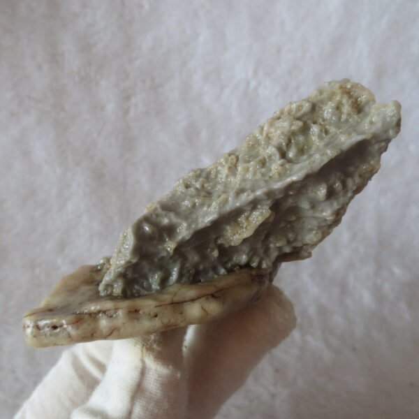 mountain shaped gobi wind carved layered agate natural rough stone specimen (v04)