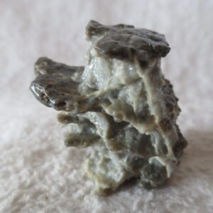 mountain shaped gobi wind carved layered agate natural rough stone specimen (v06)