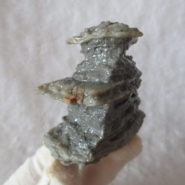 mountain shaped gobi wind carved layered agate natural rough stone specimen (v07)