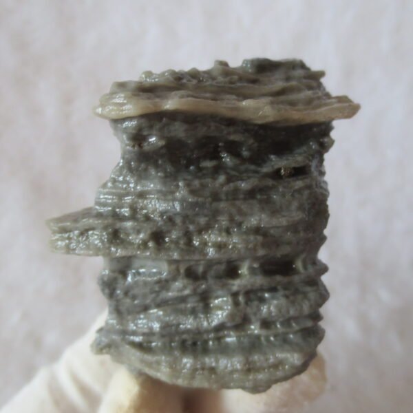 mountain shaped gobi wind carved layered agate natural rough stone specimen (v07)