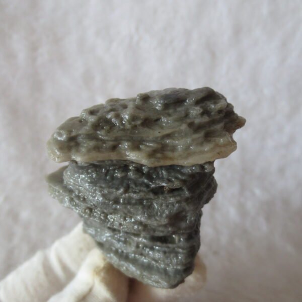 mountain shaped gobi wind carved layered agate natural rough stone specimen (v07)