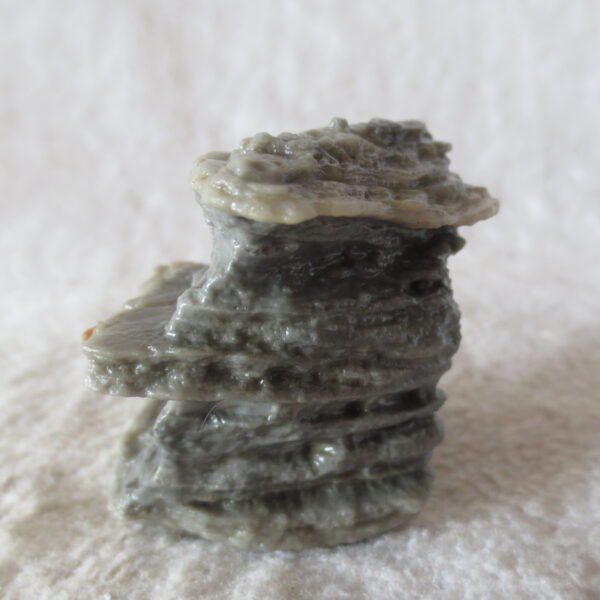 mountain shaped gobi wind carved layered agate natural rough stone specimen (v07)