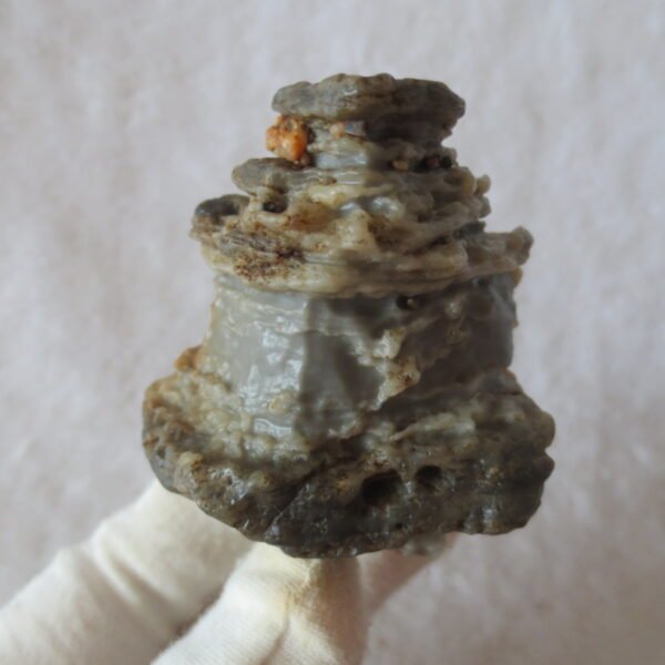 mountain shaped gobi wind carved layered agate natural rough stone specimen (v07) (copy)