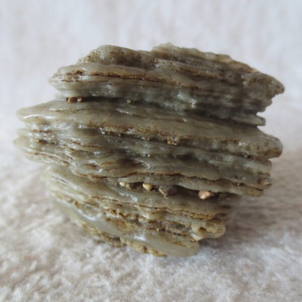 mountain shaped gobi wind carved layered agate natural rough stone specimen (v10)