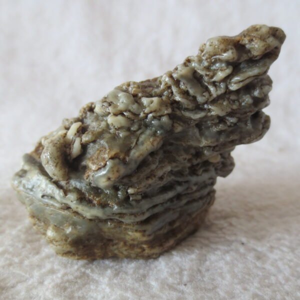 mountain shaped gobi wind carved layered agate natural rough stone specimen (v11)