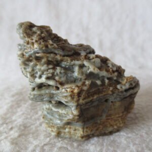 mountain shaped gobi wind carved layered agate natural rough stone specimen (v11)