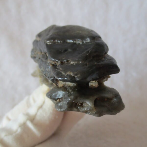 mountain shaped gobi wind carved layered agate natural rough stone specimen (v12)