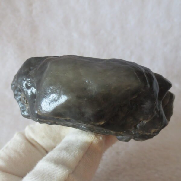 mountain shaped gobi wind carved layered agate natural rough stone specimen (v12)