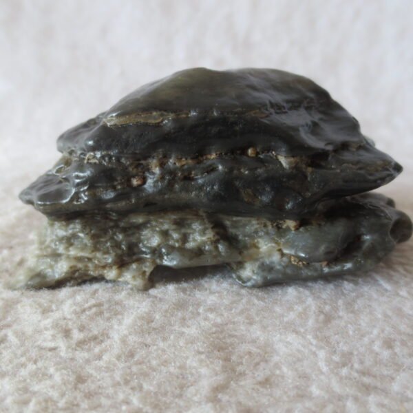 mountain shaped gobi wind carved layered agate natural rough stone specimen (v12)