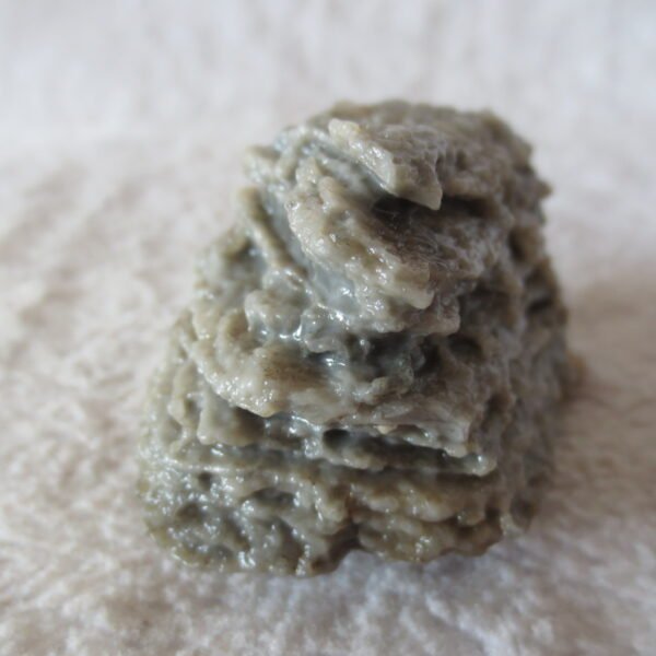 mountain shaped gobi wind carved layered agate natural rough stone specimen (v14)
