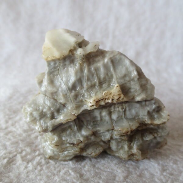 mountain shaped gobi wind carved layered agate natural rough stone specimen (v15)