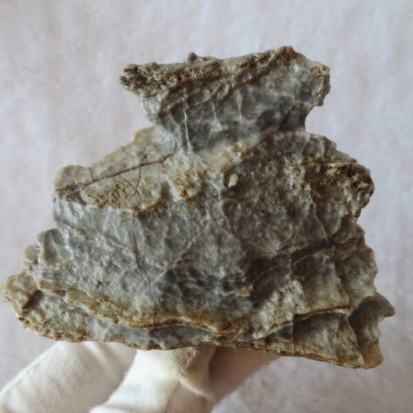 mountain shaped gobi wind carved layered agate natural rough stone specimen (v18)