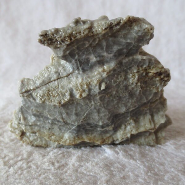 mountain shaped gobi wind carved layered agate natural rough stone specimen (v18)