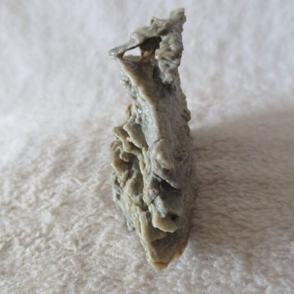 mountain shaped gobi wind carved layered agate natural rough stone specimen (v18)