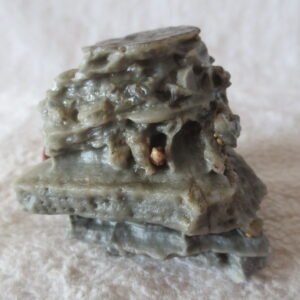 mountain shaped gobi wind carved layered agate natural rough stone specimen (v22)