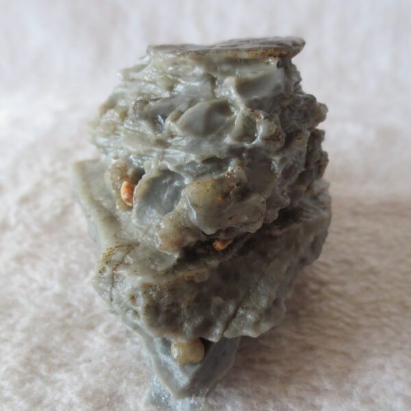 mountain shaped gobi wind carved layered agate natural rough stone specimen (v22)