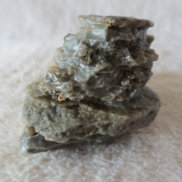 mountain shaped gobi wind carved layered agate natural rough stone specimen (v22)