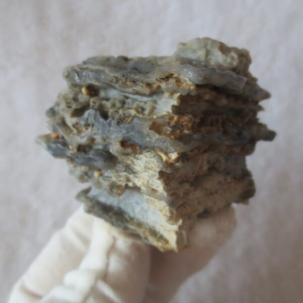mountain shaped gobi wind carved layered agate natural rough stone specimen (v23) (copy)