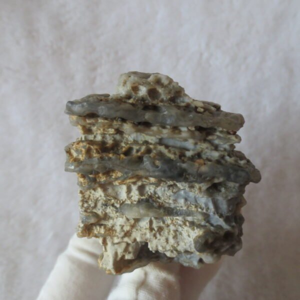 mountain shaped gobi wind carved layered agate natural rough stone specimen (v23) (copy)