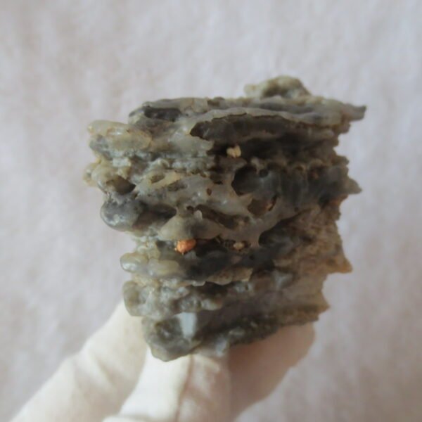 mountain shaped gobi wind carved layered agate natural rough stone specimen (v24)