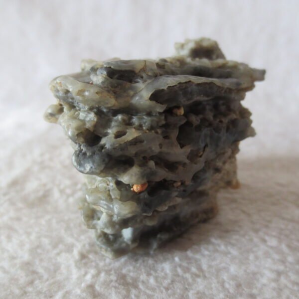 mountain shaped gobi wind carved layered agate natural rough stone specimen (v24)