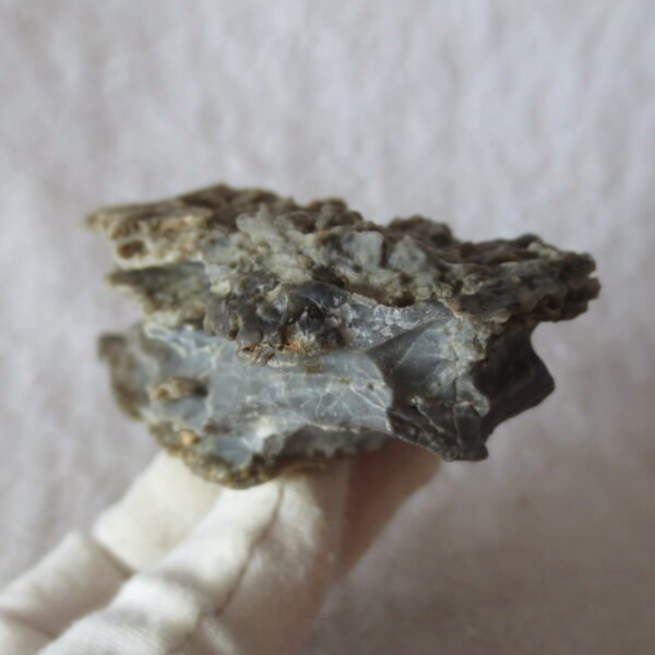 mountain shaped gobi wind carved layered agate natural rough stone specimen (v28)