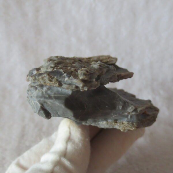 mountain shaped gobi wind carved layered agate natural rough stone specimen (v28)