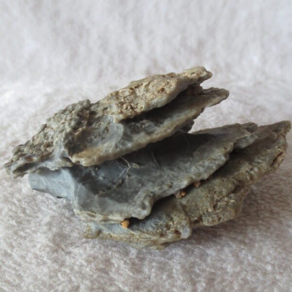 mountain shaped gobi wind carved layered agate natural rough stone specimen (v28)