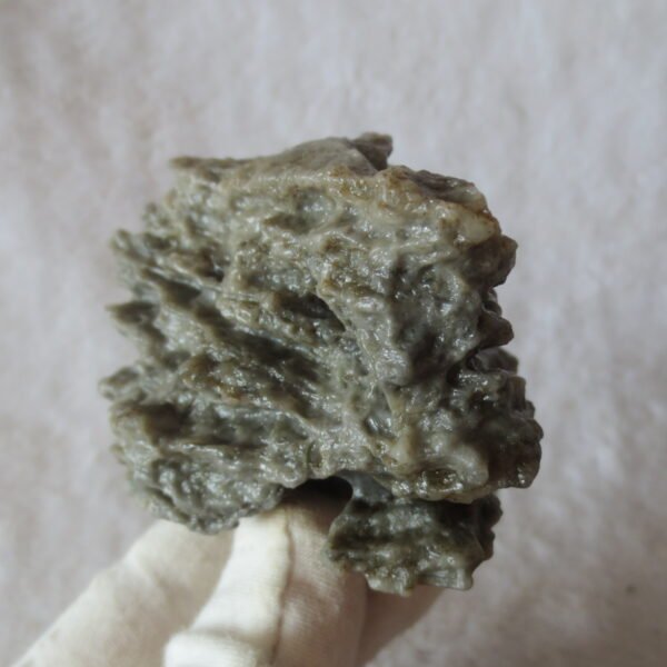 mountain shaped gobi wind carved layered agate natural rough stone specimen (v30)