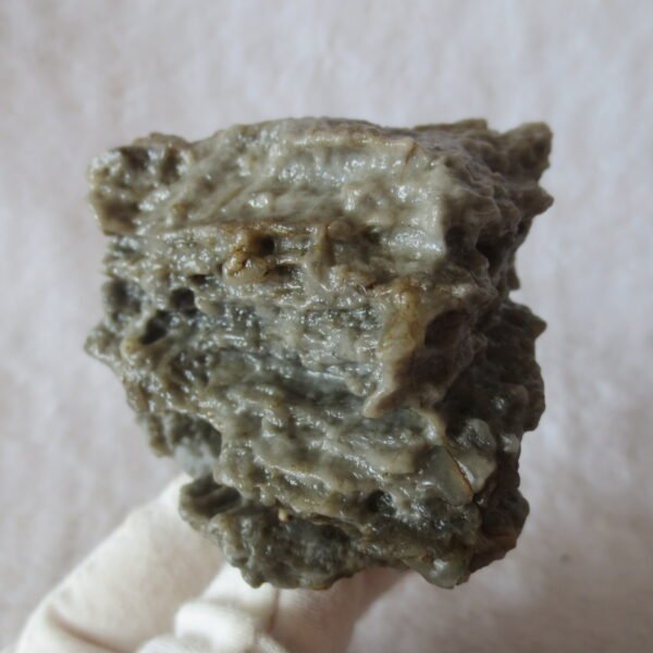 mountain shaped gobi wind carved layered agate natural rough stone specimen (v30)
