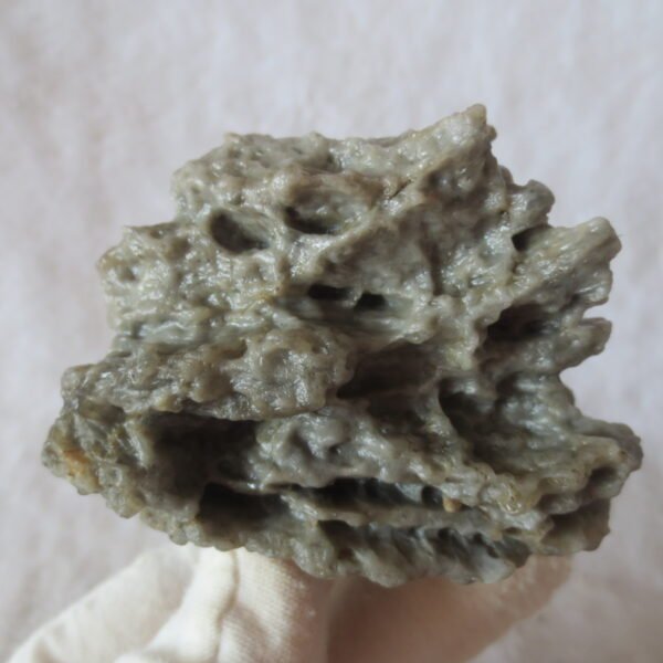 mountain shaped gobi wind carved layered agate natural rough stone specimen (v30)