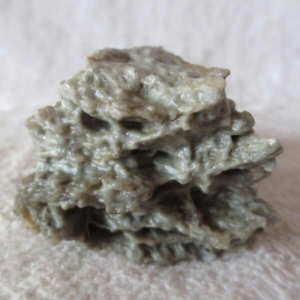 mountain shaped gobi wind carved layered agate natural rough stone specimen (v30)