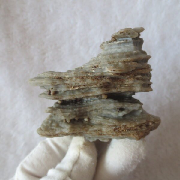 mountain shaped gobi wind carved layered agate natural rough stone specimen (v31)