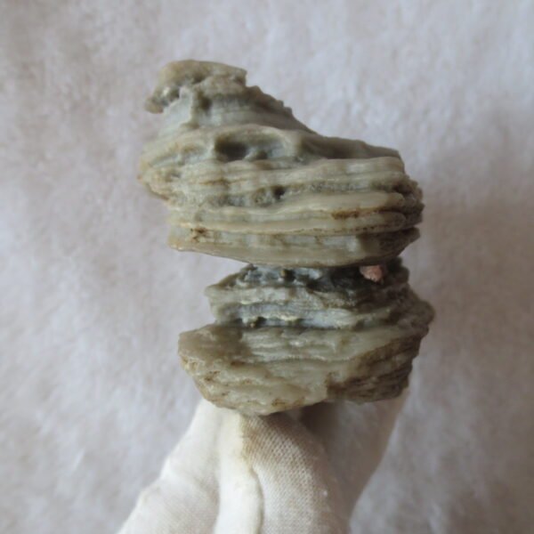 mountain shaped gobi wind carved layered agate natural rough stone specimen (v31)