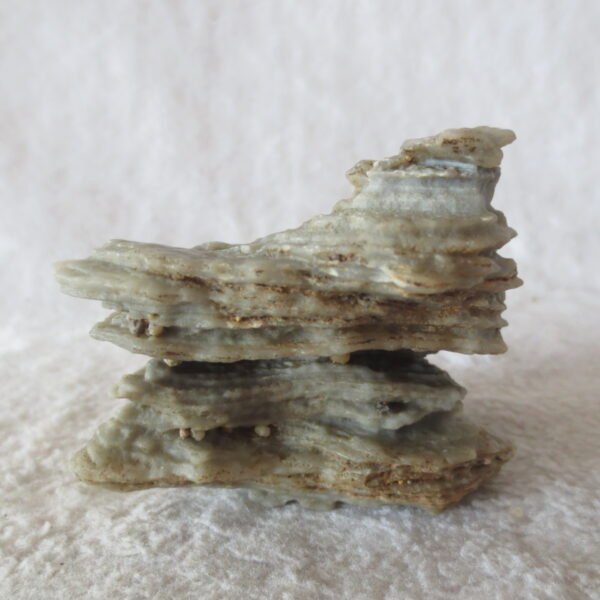 mountain shaped gobi wind carved layered agate natural rough stone specimen (v31)