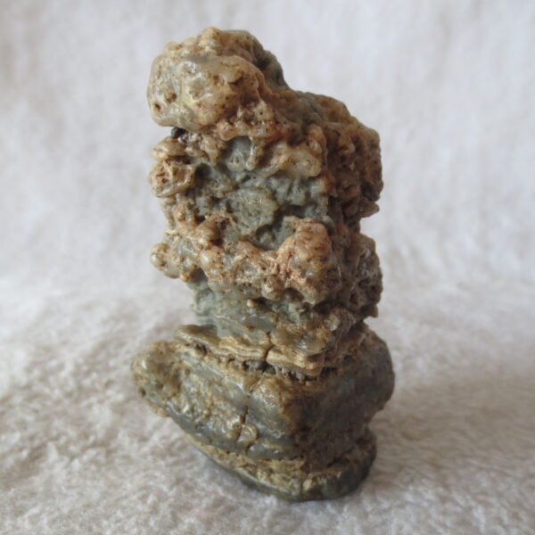 mountain shaped gobi wind carved layered agate natural rough stone specimen (v37) (copy)