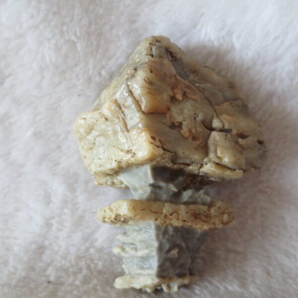 mountain shaped gobi wind carved layered agate natural rough stone specimen (v39)
