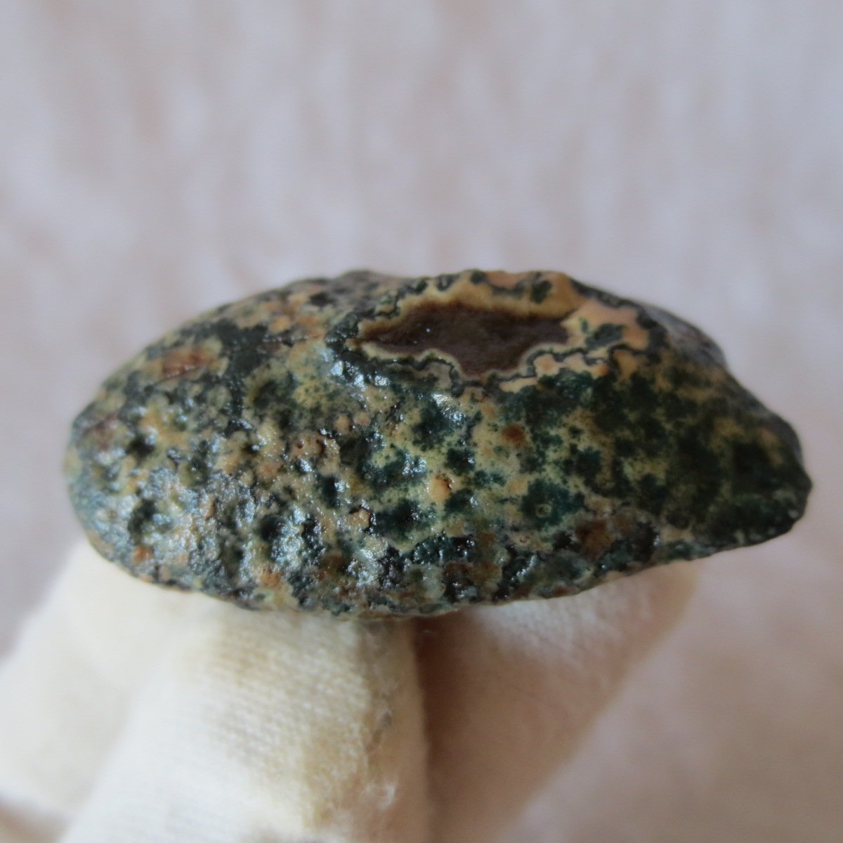 natural green grass flower gobi moss agate , desert gobi stone mineral specimen (t42）