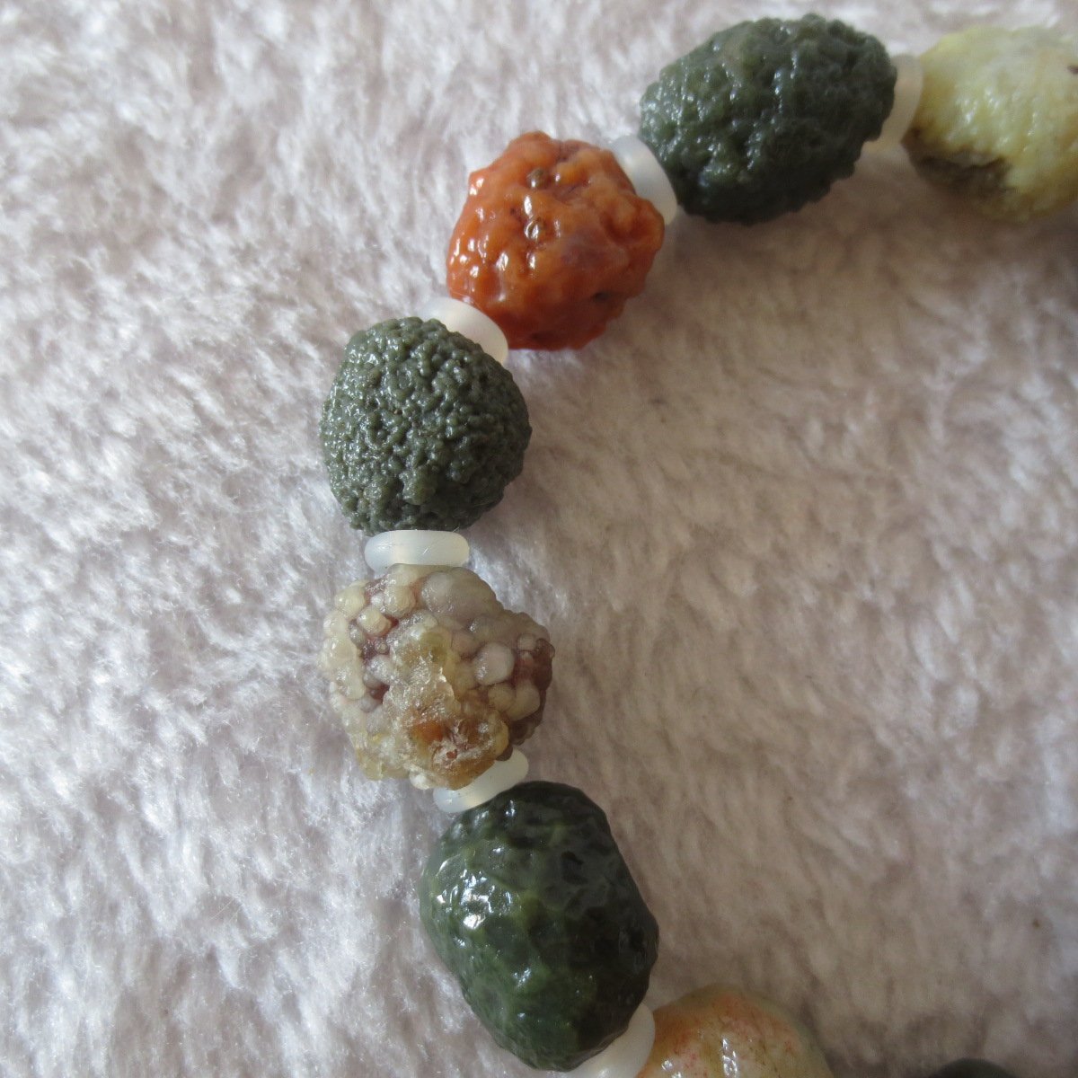 heishan gobi vein‑textured agate bracelet natural rough nuggets (b398) (copy)