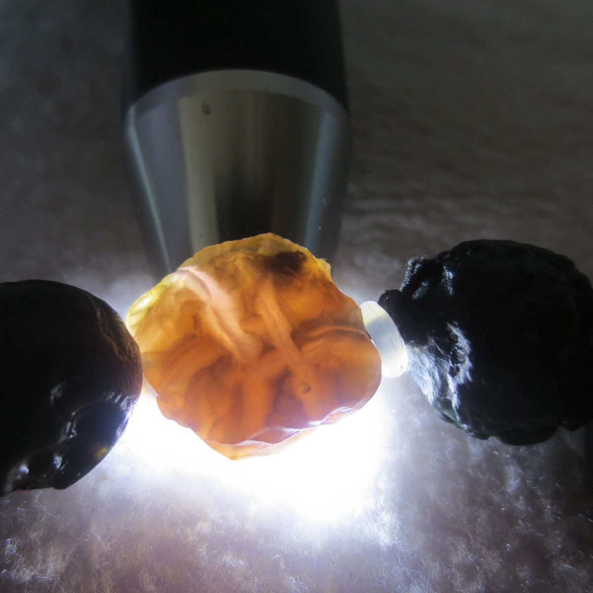 unpolished gobi raw agate bracelet, natural rough stone beads (b411)