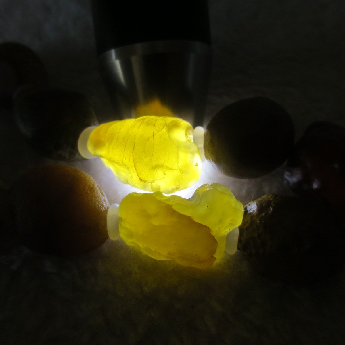 unpolished gobi raw agate bracelet, natural rough stone beads (b415)